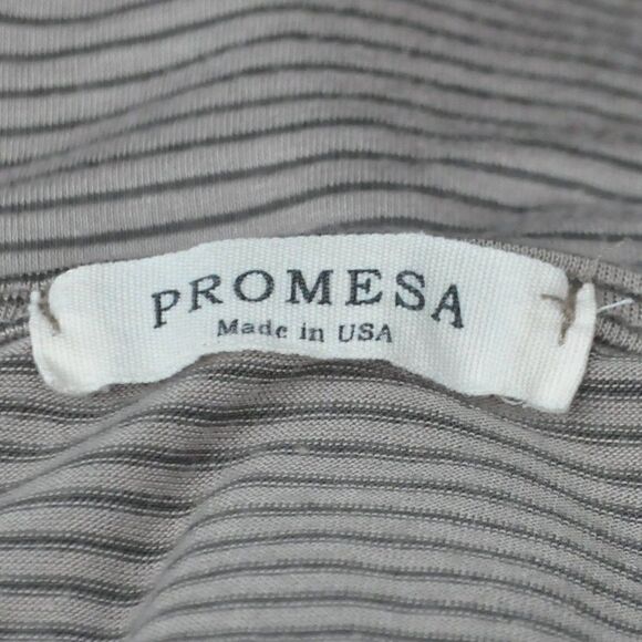 2/$10 Promesa Gray Striped Knotted Dress BUNDLE ONLY - Picture 4 of 4